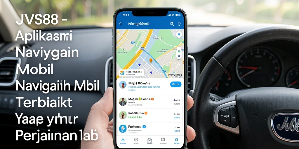 Antarmuka pengguna JVS88 yang ramah dan intuitif saat navigasi mobil.