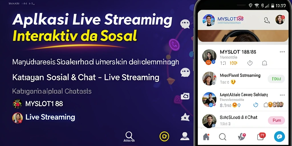 Antarmuka MYSLOT188 yang menarik dengan fitur Live Streaming.