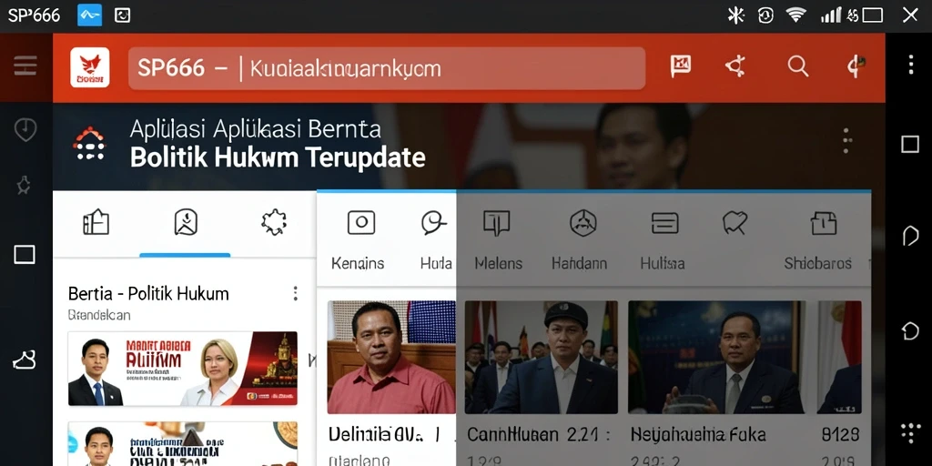 Tampilan antarmuka SP666 yang informatif dan menarik.