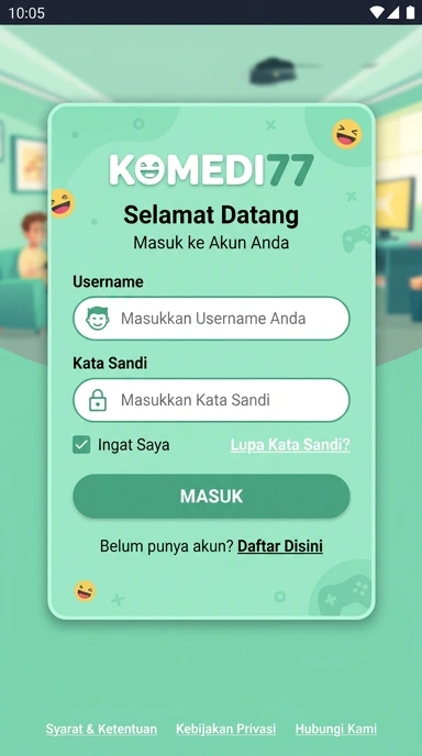 Masuk ke Akun komedi77 Anda dengan Mudah