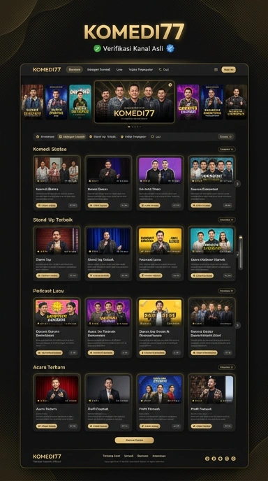 Kanal Resmi Komedi77 untuk Pengguna Android